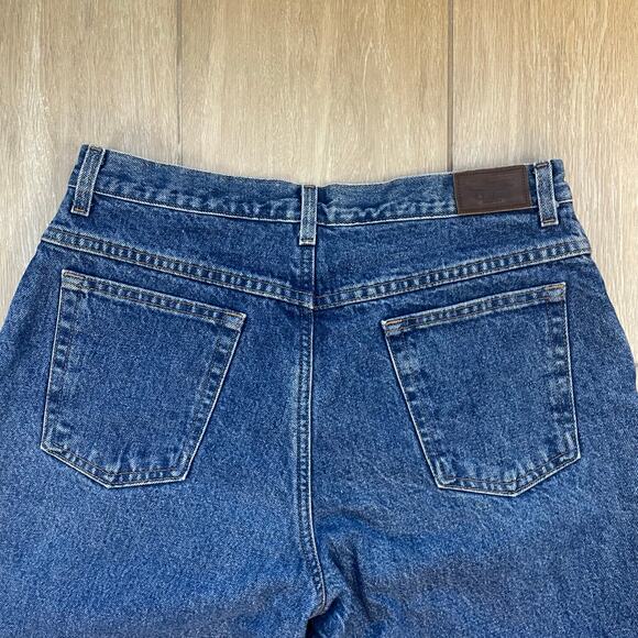 L.L. Bean Double L Relaxed Fit High Rise Jeans Women’s 14 Blue Straight Denim - Picture 10 of 11